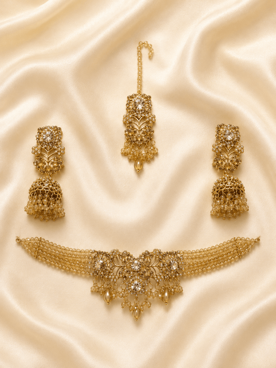 Emerald Green Royal Bridal Jewelry Set