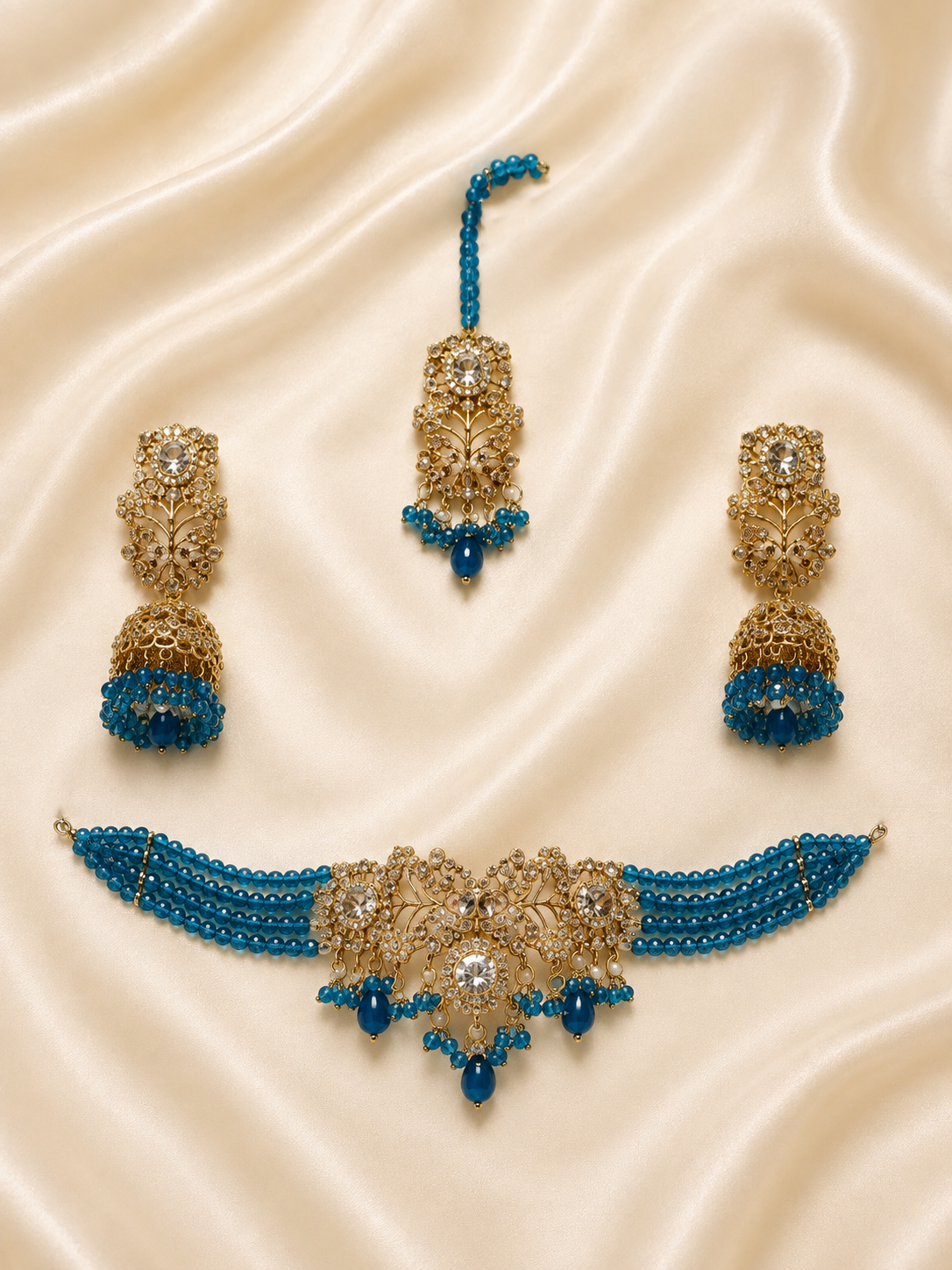 Emerald Green Royal Bridal Jewelry Set