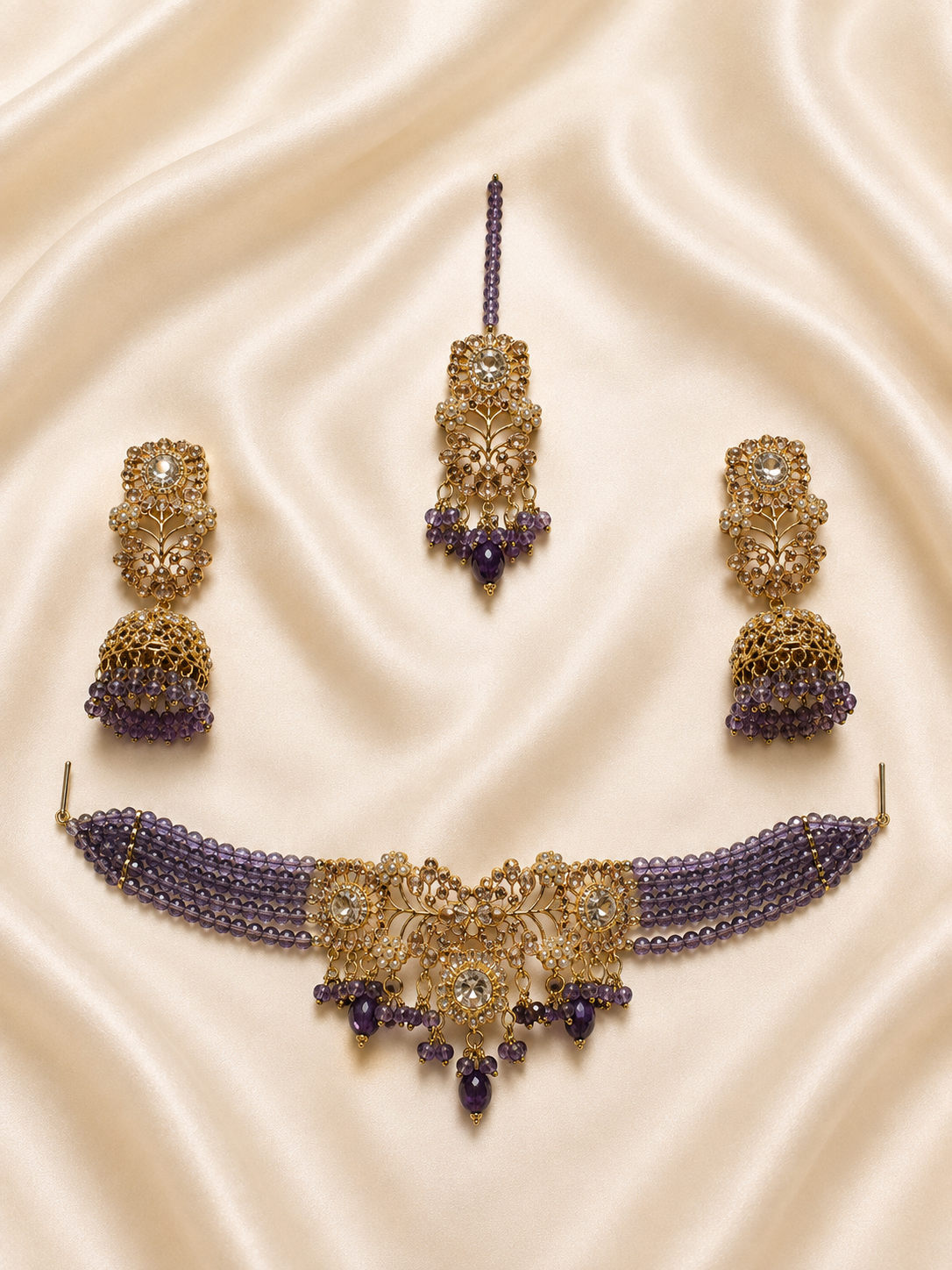 Emerald Green Royal Bridal Jewelry Set